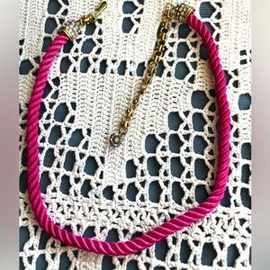 Heidi Daus 🆕 fuchsia cord necklace in black velvet Heidi Daus travel pouch